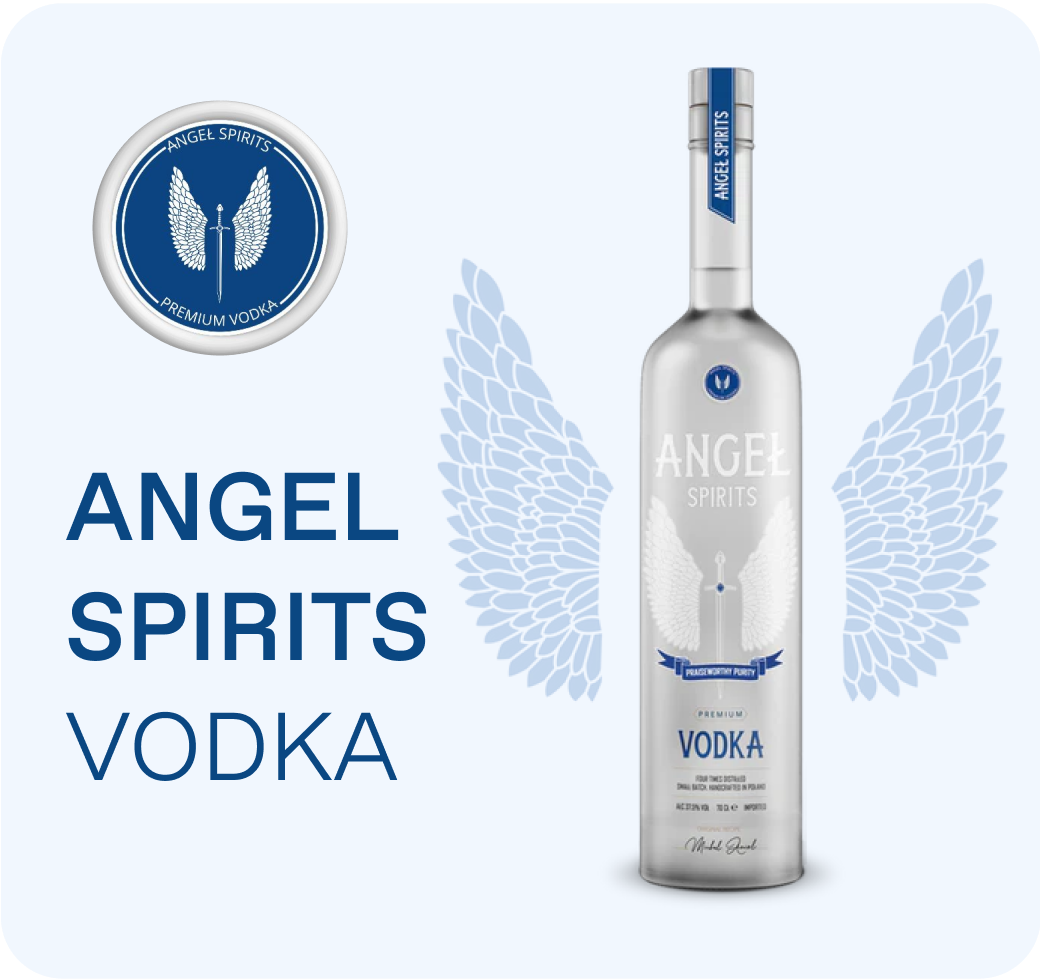 Angel Spirits Vodka - Premium Polish Rye Vodka with Clean and Silky Taste