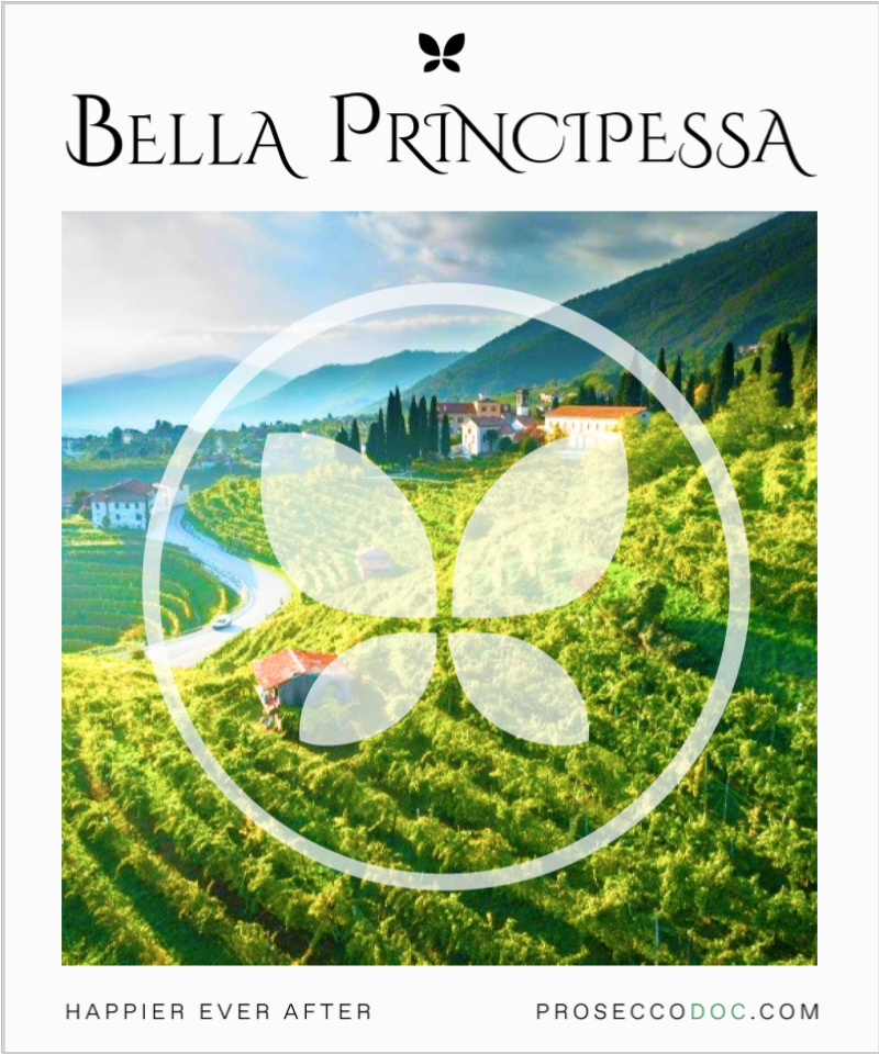 Bella Principessa - Luxury Prosecco Brand - Butterfly Logo on ProseccoDoc.com