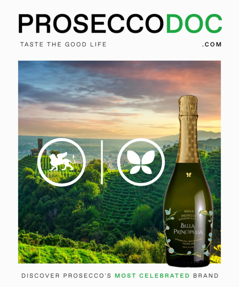 About Prosecco DOC - Prosecco Ventures - Exceptional Bella Principessa Prosecco Brand